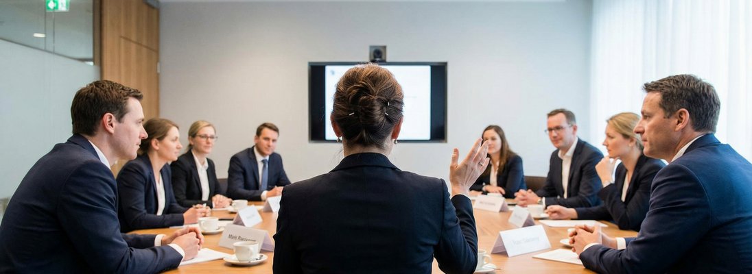 Präsenzaustausch zwischen Wirtschaft und Politik