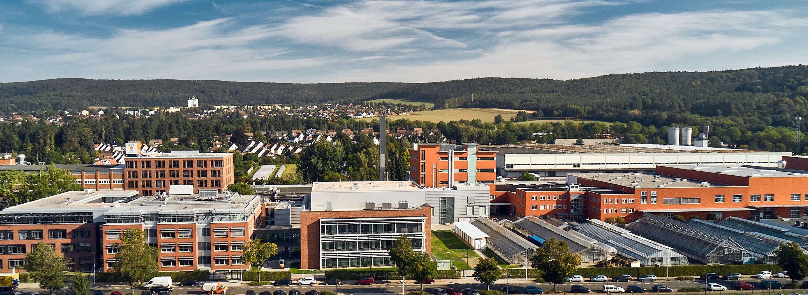 Luftbild des Betriebsgeländes