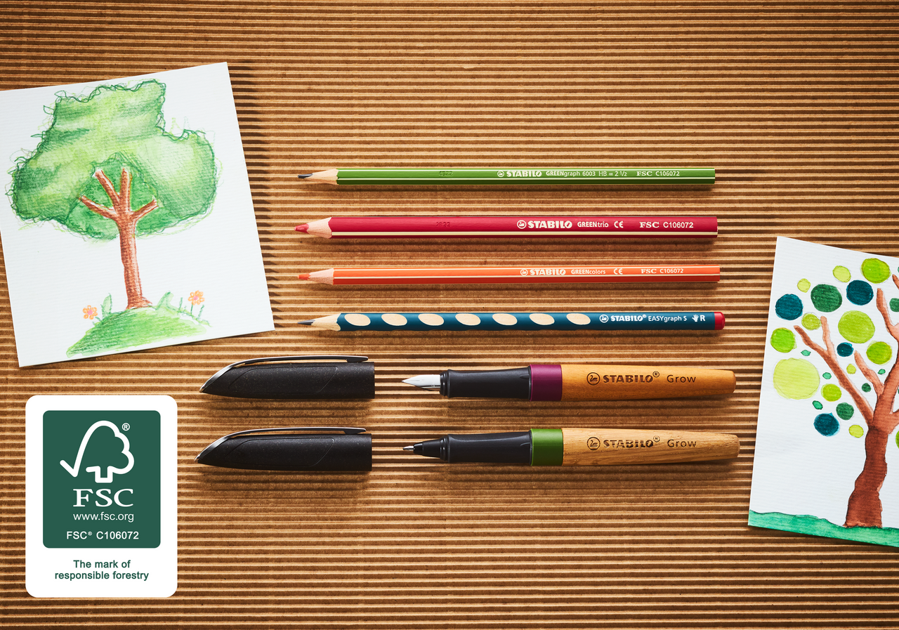 Foto verschiedener Stifte von STABILO