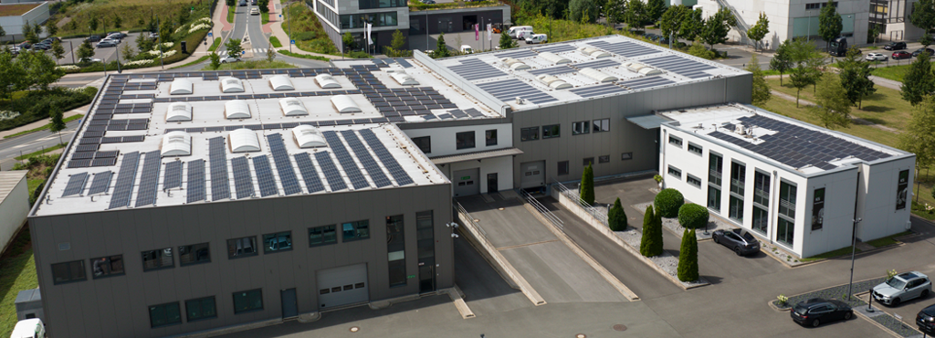 Luftbild des Betriebsgeländes