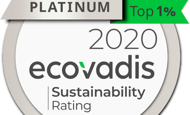 Logo Ecovadis Platin-Medaille