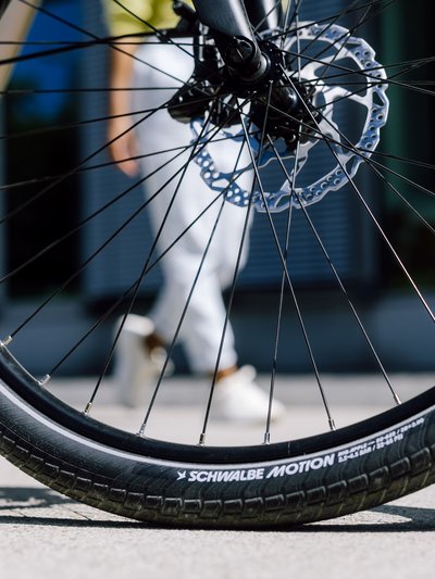 Foto von einem Schwalbe-Fahrradreifen