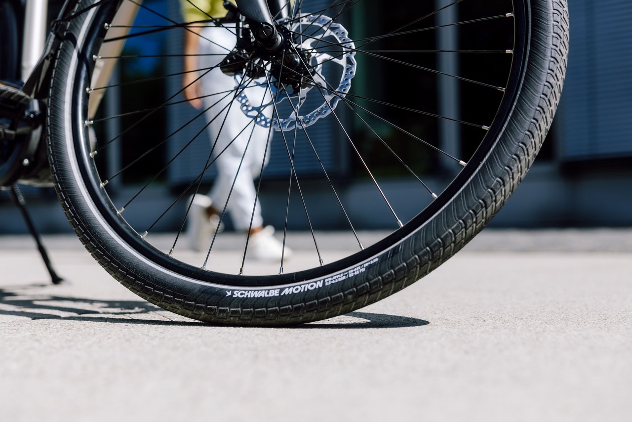 Foto von einem Schwalbe-Fahrradreifen
