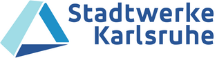 Unternehmenslogo von den Stadtwerken Karlsruhe mit Link zur Webseite